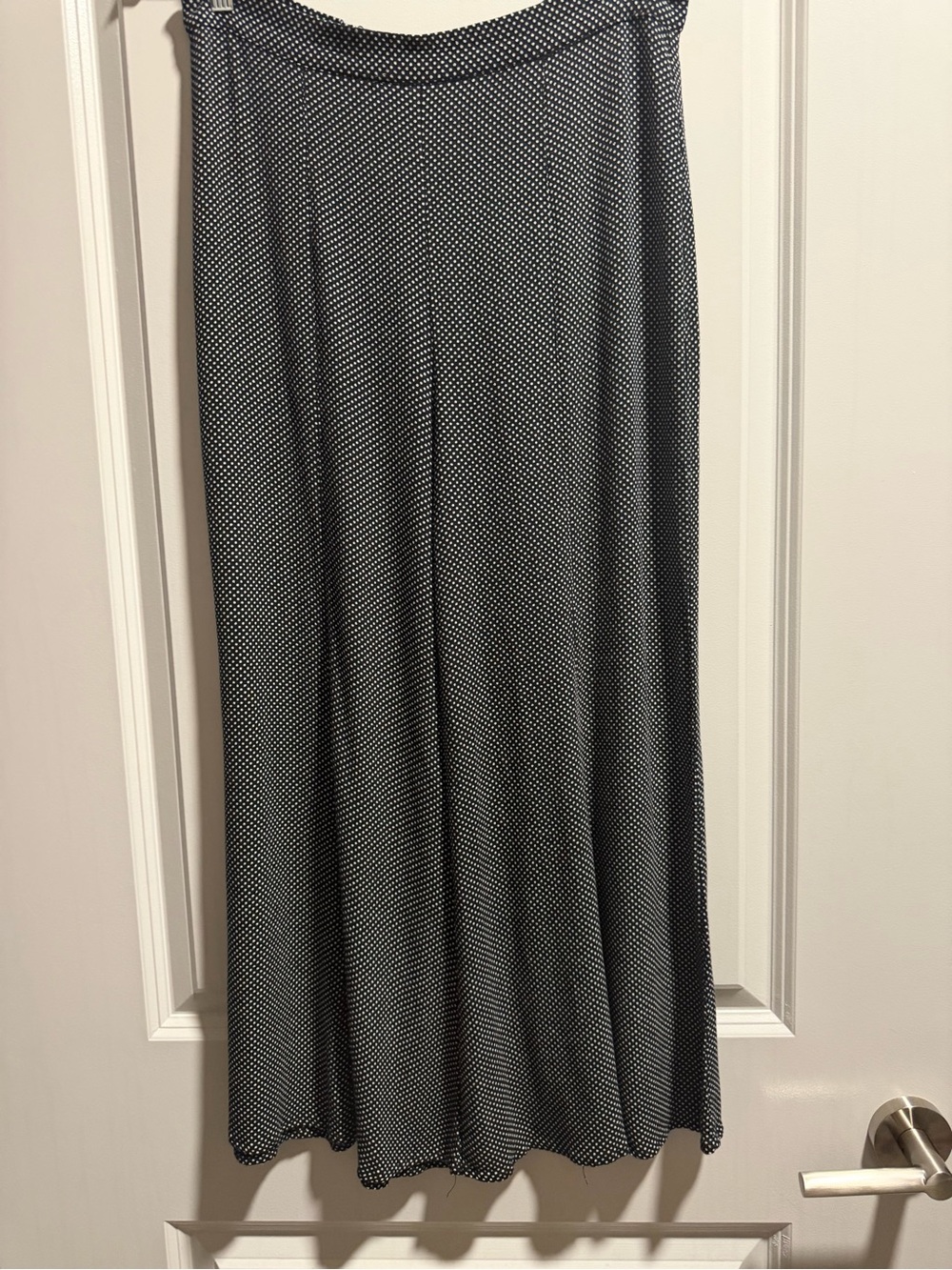 Free People Black and White Polka Dot Maxi Skirt